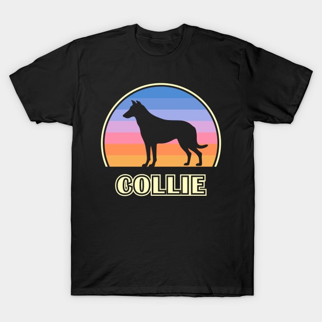 Smooth Collie Vintage Sunset Dog T-Shirt by millersye